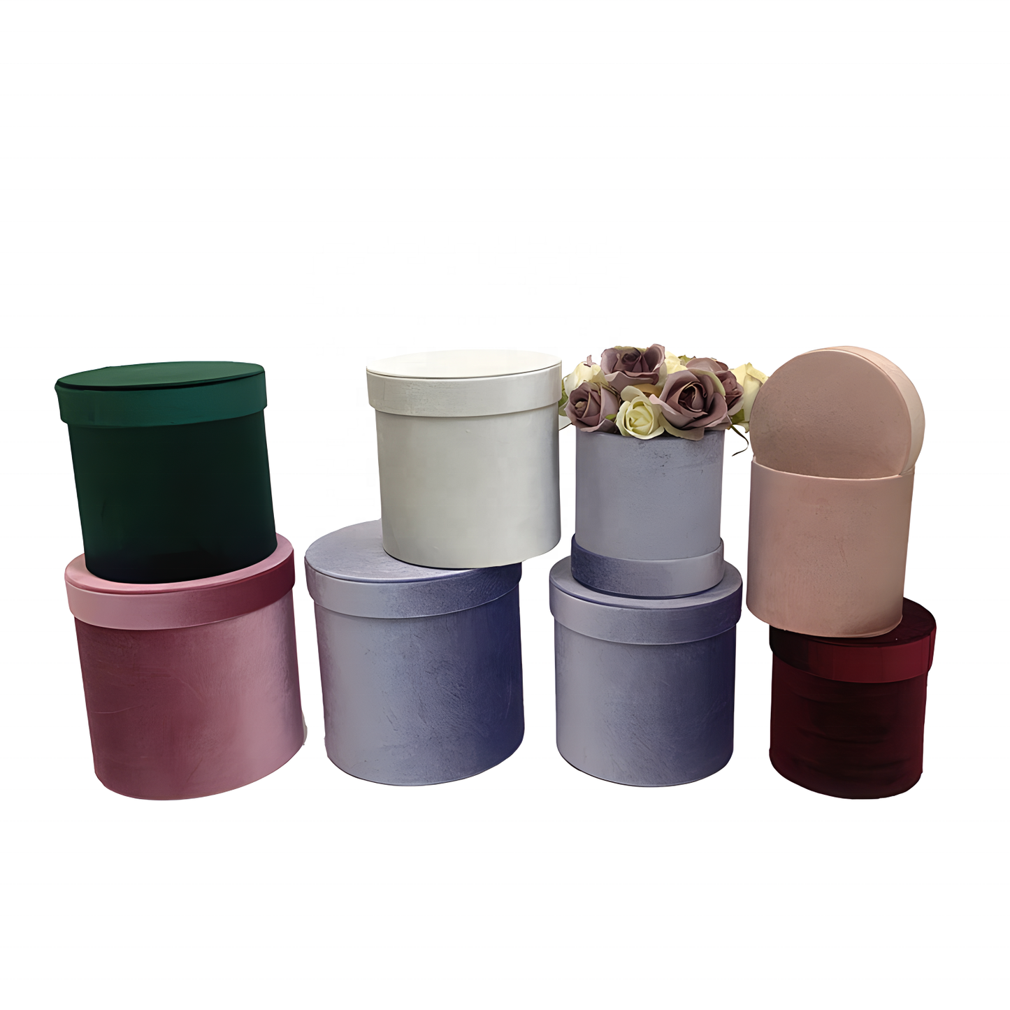 VELVET ROUND BOXES