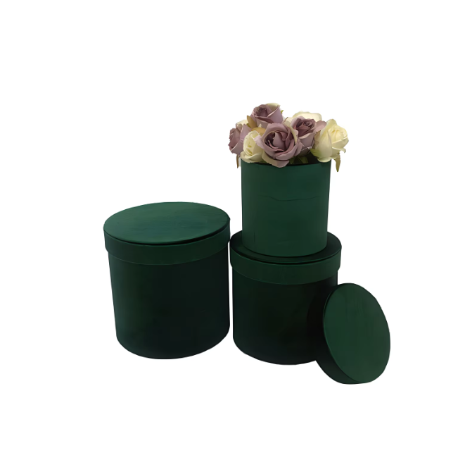VELVET ROUND BOXES