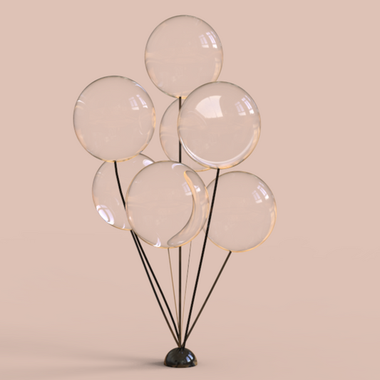 24 inch Pre- Stretched Clear BOBO Balloons